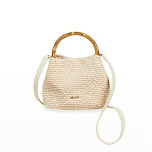 CULT GAIA Solene Cream Mini Top Handle Bag